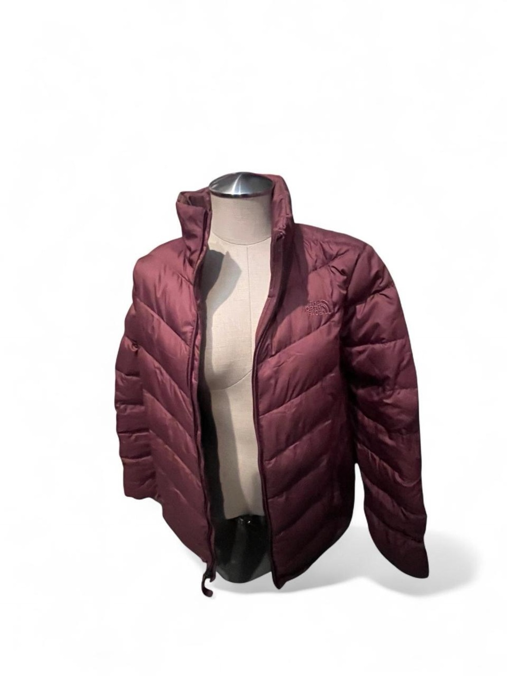 The North Face Women's Insulated Puffer Jacket - Wine with flowers